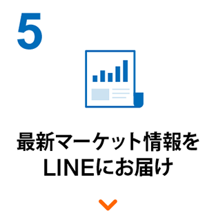 5 最新マーケット情報をLINEにお届け
