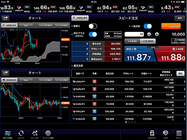 クイックトレードプラス for iPad
