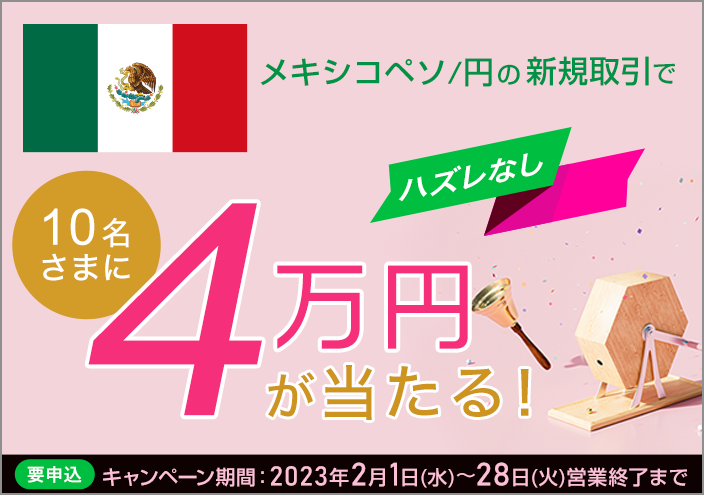 10名さまに4万円が当たるキャンペーン