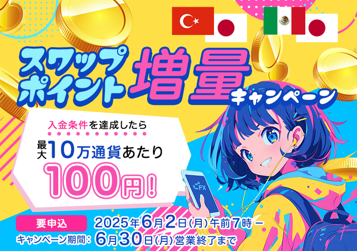 スワップポイント増量