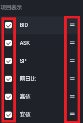 PWT操作ガイド_B3 「３点リーダー」をクリック、項目表示の選択画面を表示する