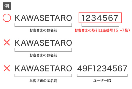 振込依頼人名