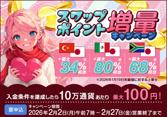 3ペアスワップポイント増量CP(2月中2月下)