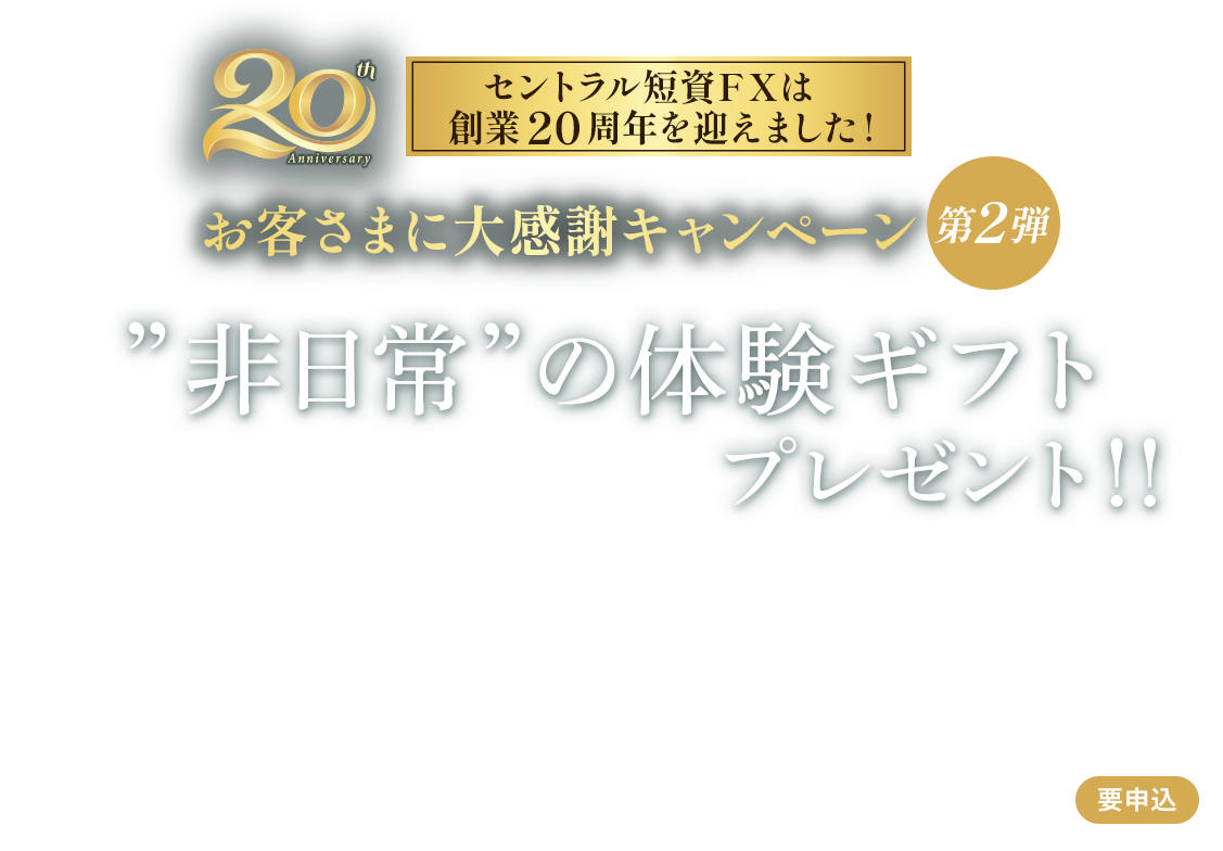 ≪20周年≫お客さまに大感謝キャンペーン第2弾