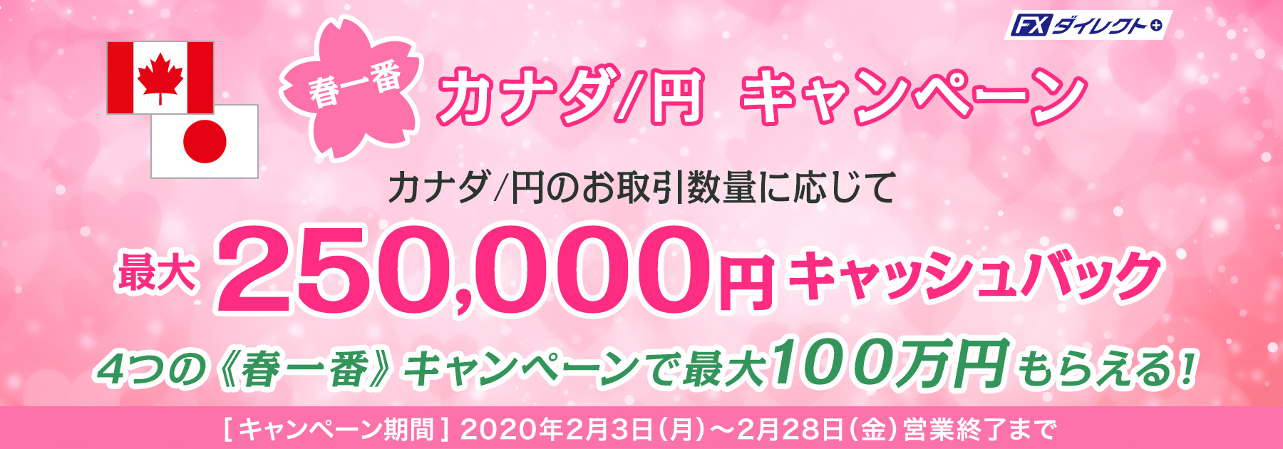 春一番最大25万円キャッシュバックキャンペーン