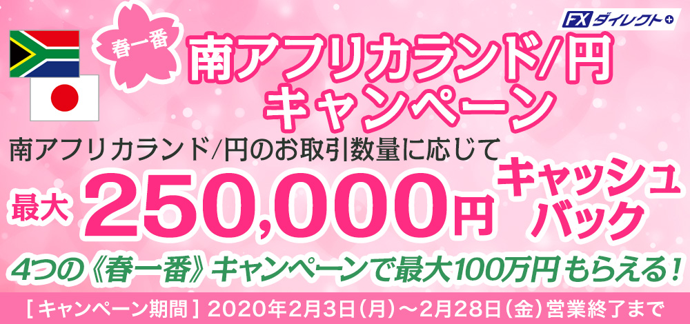 春一番最大25万円キャッシュバックキャンペーン