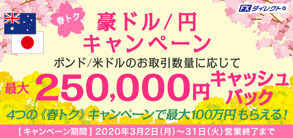 春トク最大25万円キャッシュバックキャンペーン