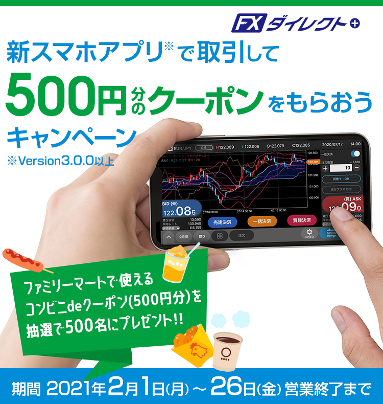 新スマホアプリの取引キャンペーン