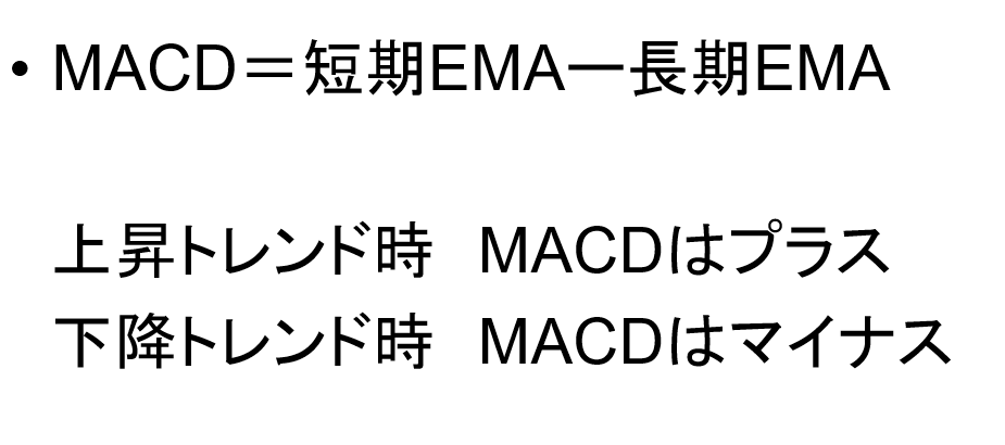 MACDの公式