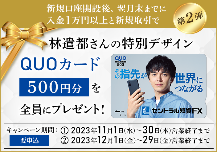 QUOカードプレゼント新規口座開設キャンペーン
